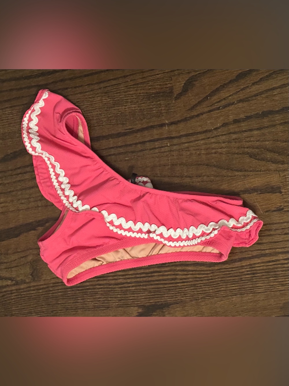 J. Crew Hot Pink Swim Bottom with White Trim